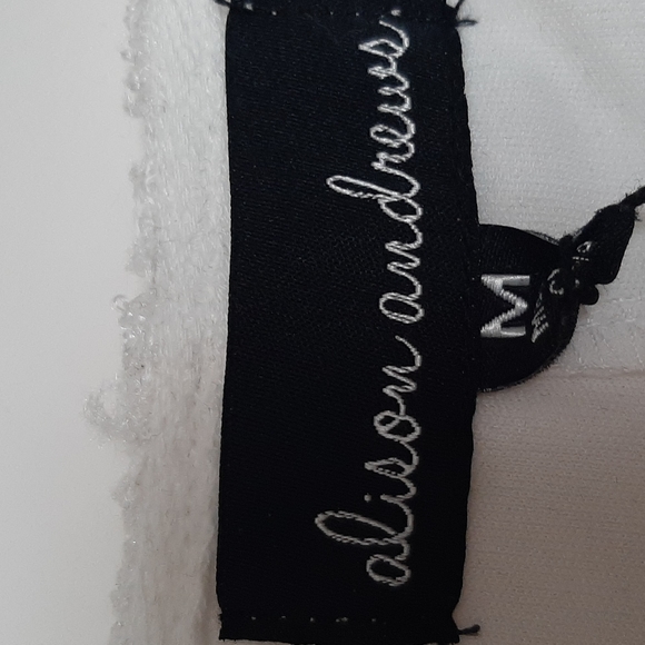 Alison Andrews White Cold Shoulder Bell Sleeve Dress - Picture 4 of 5